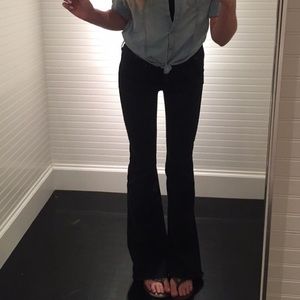 Abercrombie high rise flare jeans